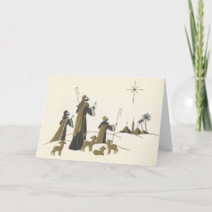 Vintage Christmas Wise Men Holiday Card