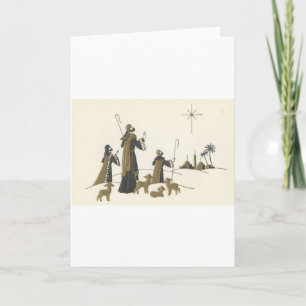 Vintage Christmas Wise Men Holiday Card