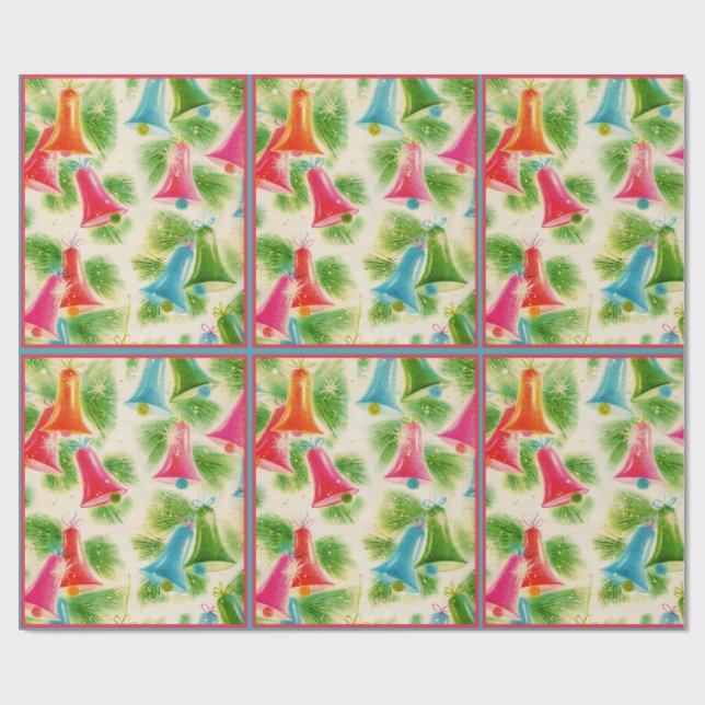Vintage Christmas Wrapping Paper (Flat)