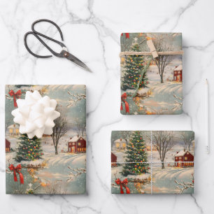 Vintage Christmas Wrapping Paper