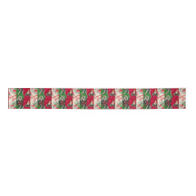 Vintage Christmas wrapping paper collage ribbon