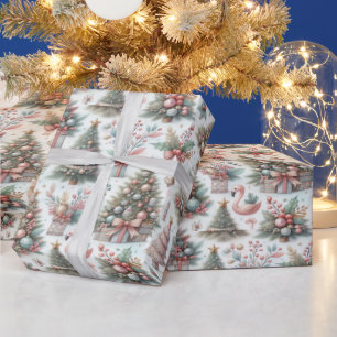 Vintage Christmas wrapping paper, festive! Wrapping Paper
