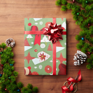 Vintage Christmas Wrapping Paper Gift Wrap