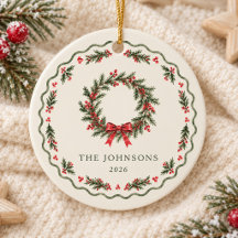 Vintage Christmas Wreath