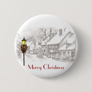 Vintage ChristmasTown Button