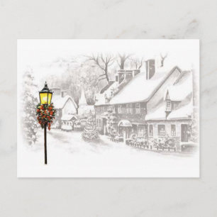 Vintage ChristmasTown Postcard