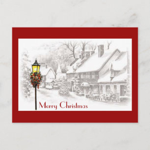 Vintage ChristmasTown Postcard