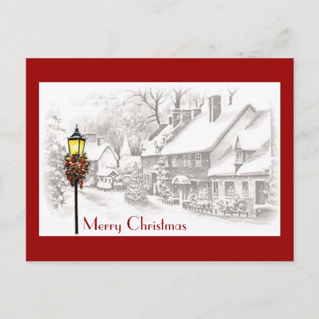 Vintage ChristmasTown Postcard (Front)