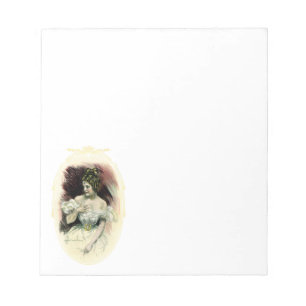 Vintage Christy Girl, Antique Bridal Portrait Notepad