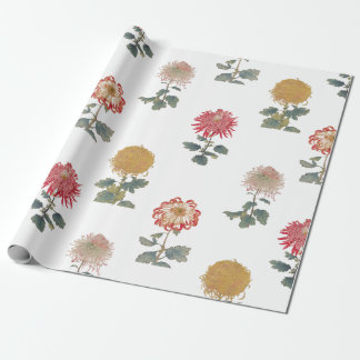 Vintage chrysanthemum Osegawa wrapping paper
