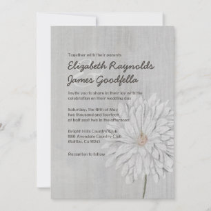 Vintage Chrysanthemum Wedding Invitations