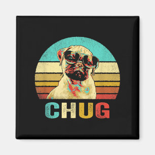 Vintage Chug Shirt Dog Sunset Magnet