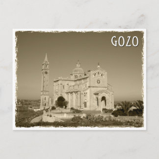 Vintage church at Gozo Postcard