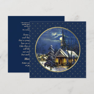 Vintage Church Design Religious Christmas Cards
