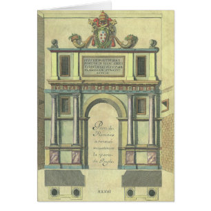 Vintage Church Door Entry Renaissance Architecture