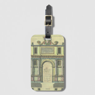 Vintage Church Door Entry Renaissance Architecture Luggage Tag