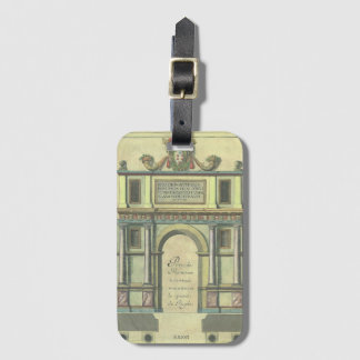 Vintage Church Door Entry Renaissance Architecture Luggage Tag