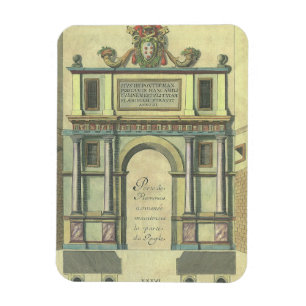 Vintage Church Door Entry Renaissance Architecture Magnet