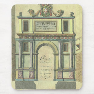 Vintage Church Door Entry Renaissance Architecture Mouse Mat