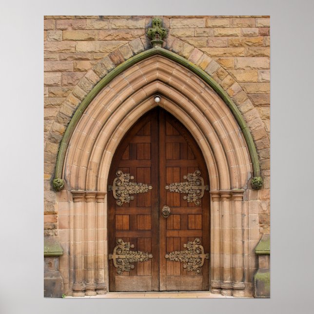 Vintage Church Door - United Kingdom - Poster (Front)