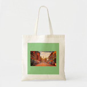 Vintage Church Street, Burlington, VT Tote Bag