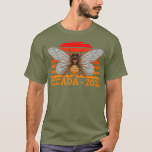 Vintage Cicadas Brood X eastern usa 2021 Insect T-Shirt