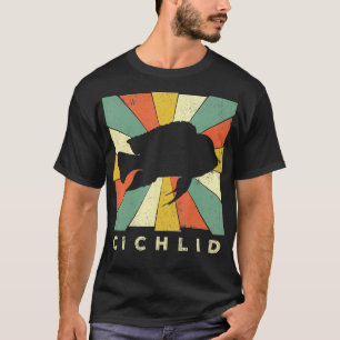 Vintage Cichlid Fish Lover Retro Style Animal T-Shirt