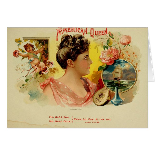 Vintage Cigar Box Label (Front Horizontal)
