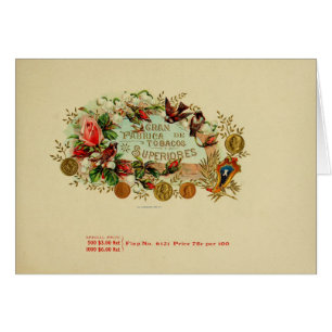 Vintage Cigar Box Label
