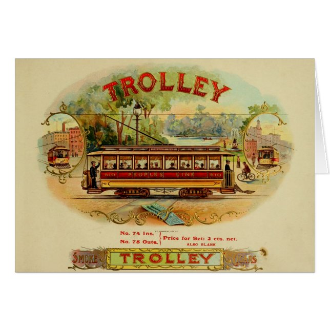 Vintage Cigar Box Label (Front Horizontal)