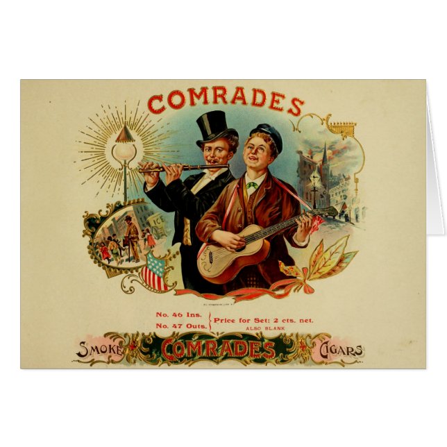 Vintage Cigar Box Label (Front Horizontal)