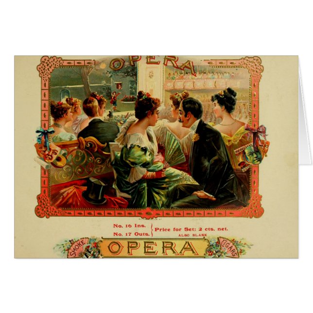 Vintage Cigar Box Label (Front Horizontal)