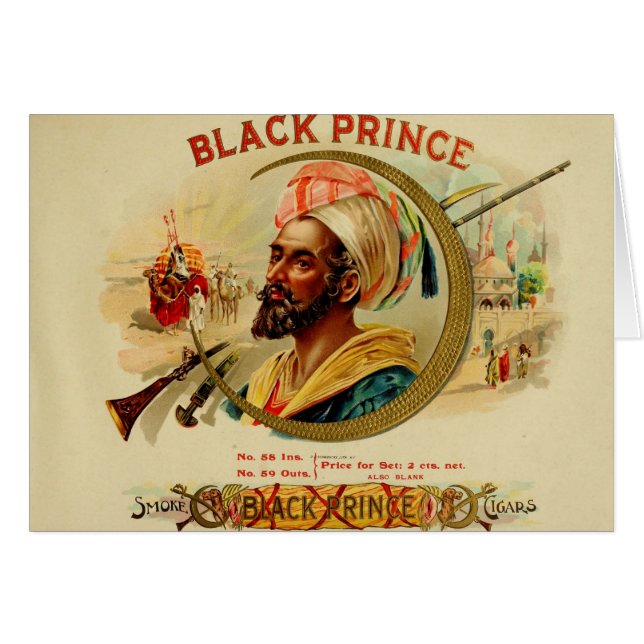 Vintage Cigar Box Label (Front Horizontal)