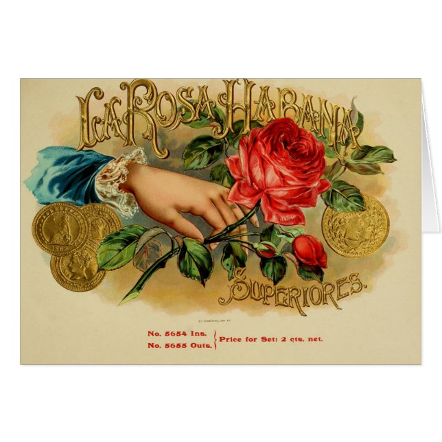 Vintage Cigar Box Label (Front Horizontal)