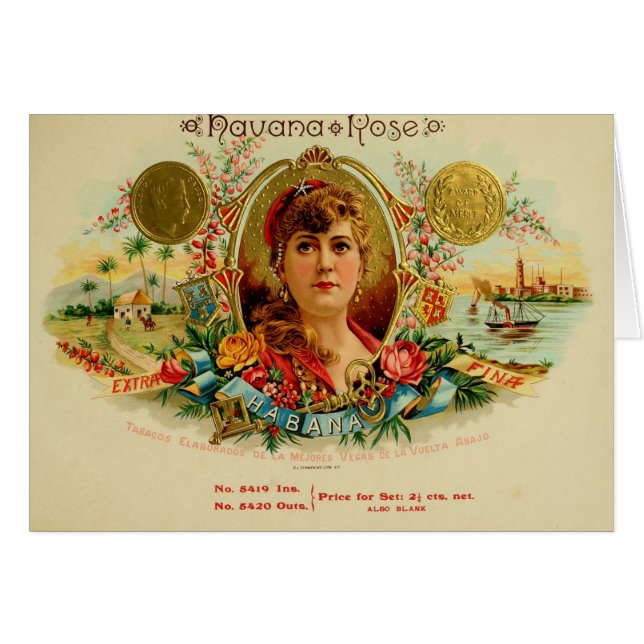 Vintage Cigar Box Label (Front Horizontal)