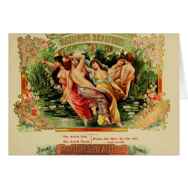 Vintage Cigar Box Label (Front Horizontal)