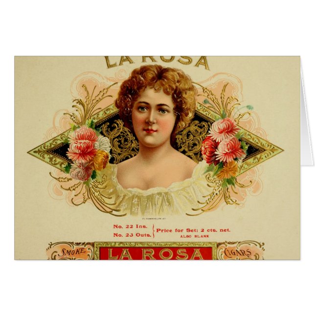 Vintage Cigar Box Label (Front Horizontal)