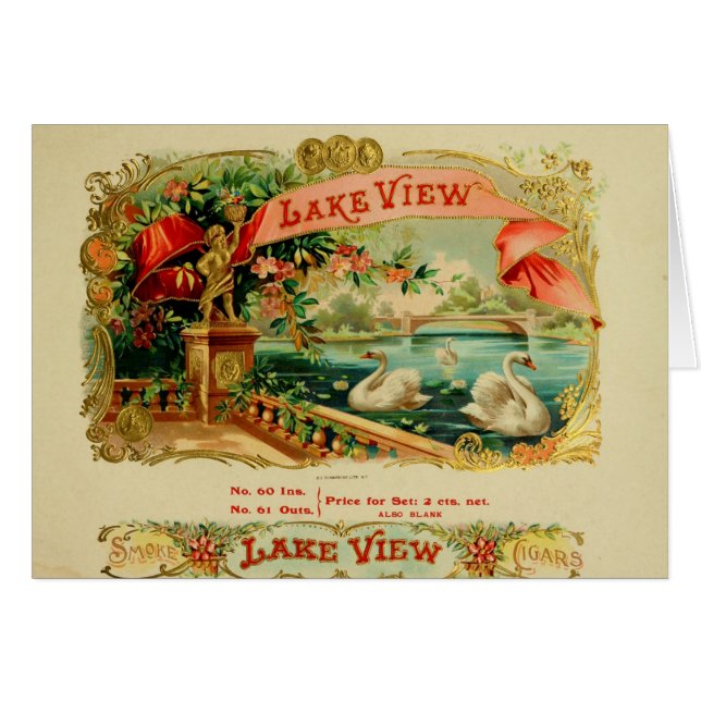 Vintage Cigar Box Label (Front Horizontal)