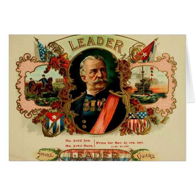 Vintage Cigar Box Label (Front Horizontal)