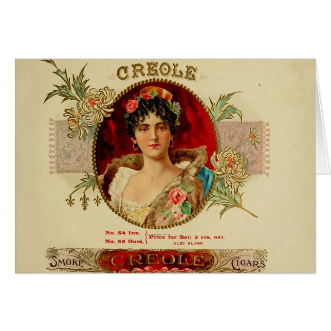 Vintage Cigar Box Label (Front Horizontal)