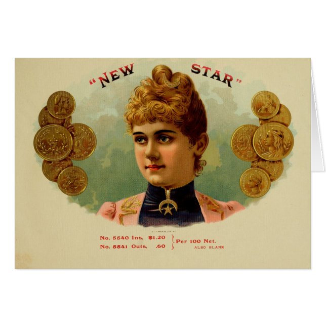 Vintage Cigar Box Label (Front Horizontal)