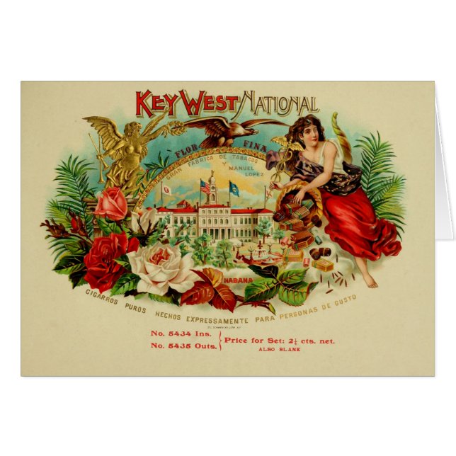 Vintage Cigar Box Label (Front Horizontal)
