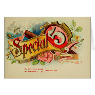 Vintage Cigar Box Label