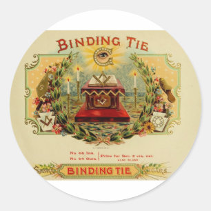 Vintage Cigar Box Label  BINDING TIE   (15)