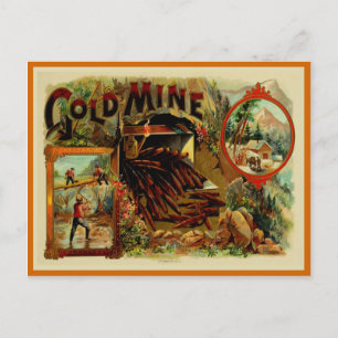 Vintage Cigar Box Label Postcard