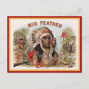 Vintage Cigar Box Label Postcard
