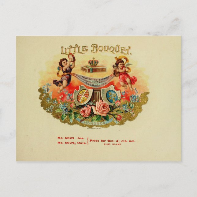 Vintage Cigar Box Label Postcard (Front)