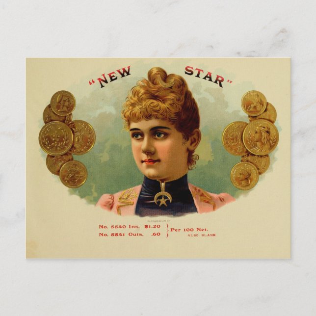 Vintage Cigar Box Label Postcard (Front)