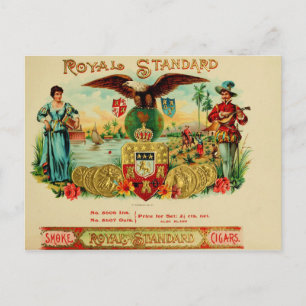Vintage Cigar Box Label Postcard