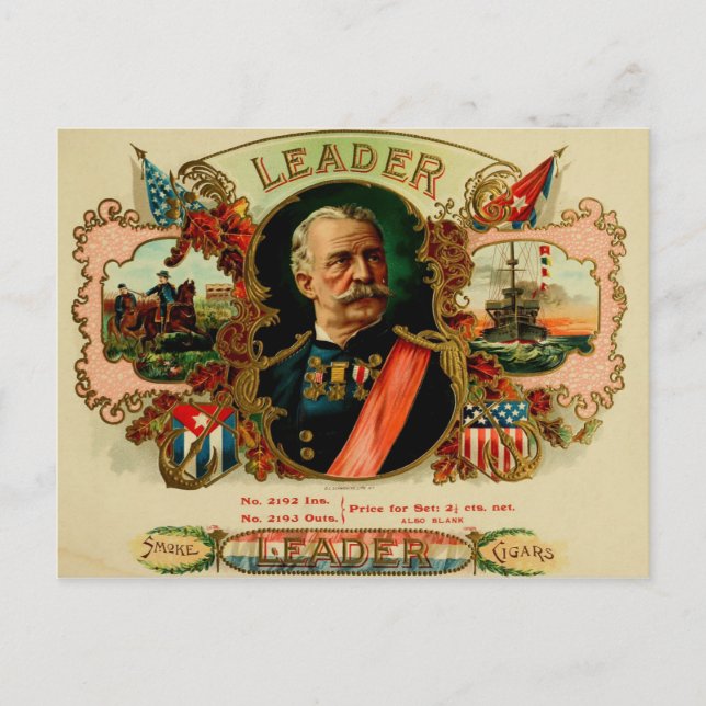 Vintage Cigar Box Label Postcard (Front)